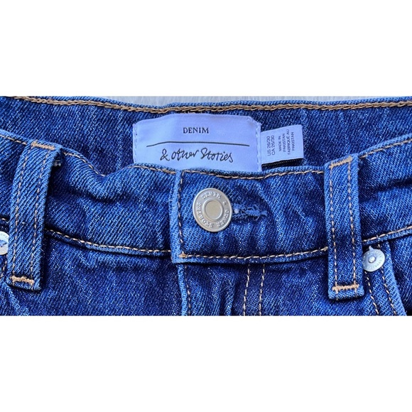 & Other Stories Favourite Cut High Rise Slim Leg Jeans in Deep Blue, Size 26/30 - Picture 10 of 16